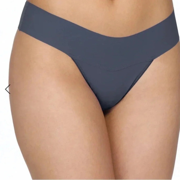 Hanky Panky Thong Granite Grey Natural Rise Medium NWT - Picture 1 of 9